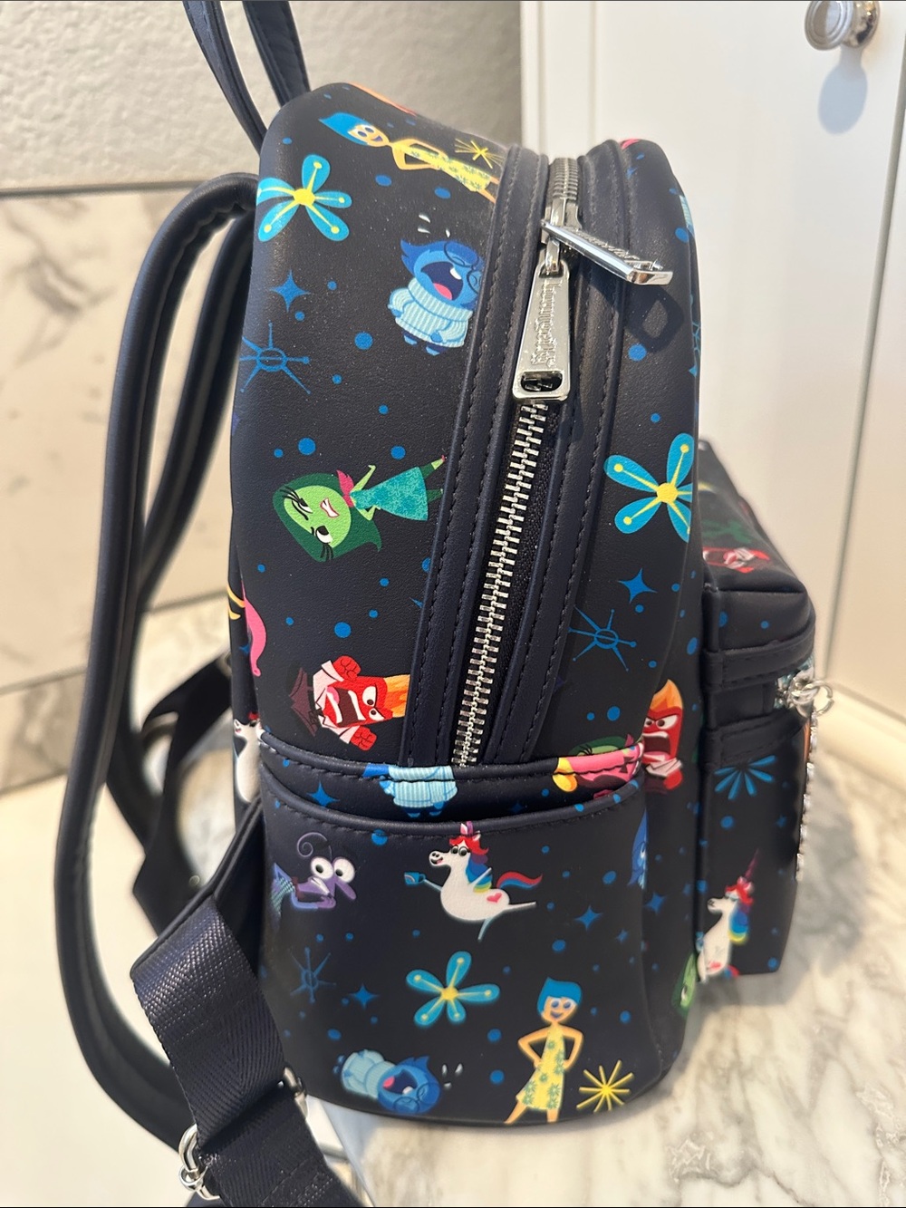 Disney Parks Pixar Loungefly Inside Out AOP Mini Backpack - Picture 4 of 8
